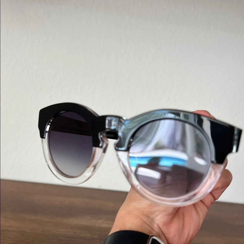 3.1 Phillip Lim Black and Clear Sunglasses